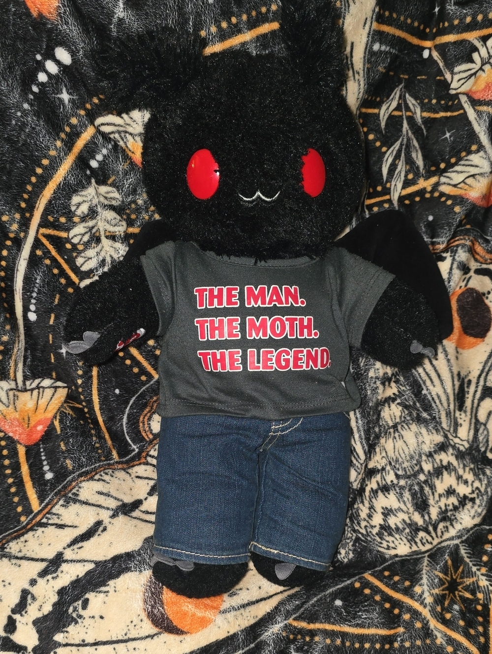 Black Plush Mothman - 'The Man. The Moth. The Legend.'